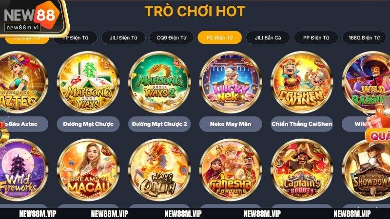 Giới thiệu tên một số trò chơi quay xèng dễ nổ Jackpot