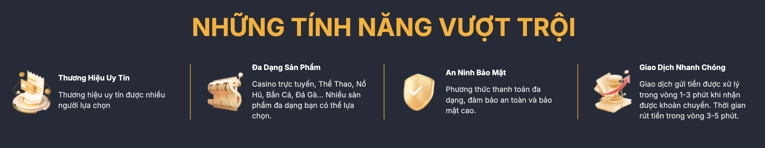 Tính năng vượt trội new88